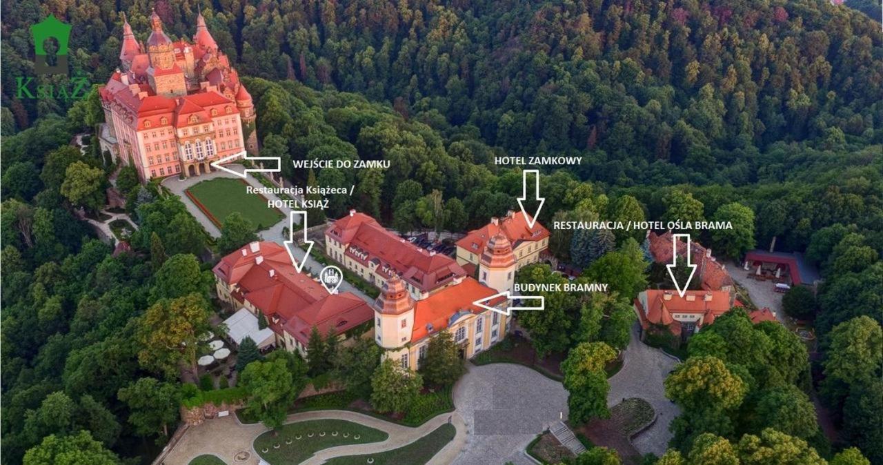 Hotel Przy Oslej Bramie - Zamek Ksiaz Wałbrzych Buitenkant foto